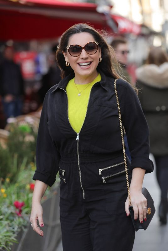 KELLY BROOK Arrives at Heart Radio Studios in London 03/11/2019