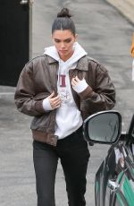 KENDALL JENNER Arrives at a Studio in Los Angeles 03/07/2019