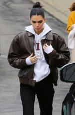 KENDALL JENNER Arrives at a Studio in Los Angeles 03/07/2019