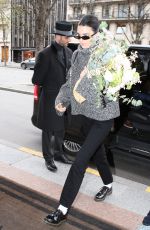 KENDALL JENNER Arrives at George V Hotel in Paris 03/15/2019