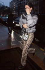 KENDALL JENNER Arrives at Her Hotel in Paris 03/14/2019