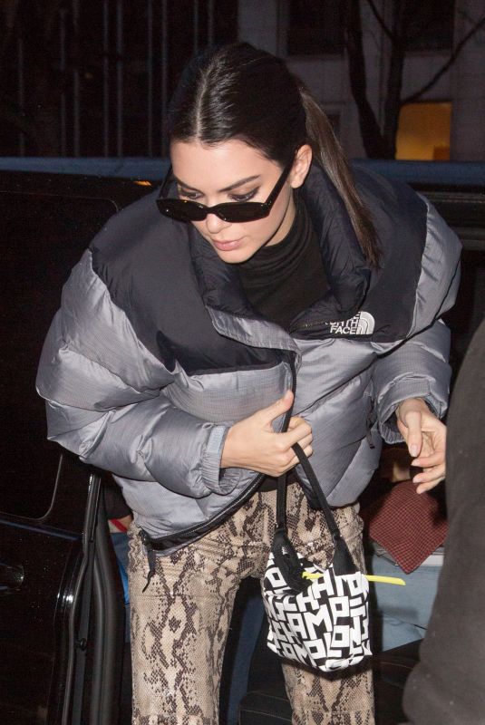 KENDALL JENNER Arrives at Her Hotel in Paris 03/14/2019