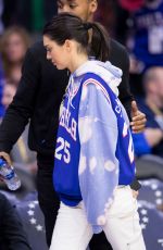 KENDALL JENNER at Pacers vs 76ers Game in Philadelphia 03/10/2019