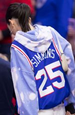 KENDALL JENNER at Pacers vs 76ers Game in Philadelphia 03/10/2019