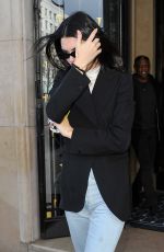 KENDALL JENNER Leaves Her Hotel in Paris 03/13/2019
