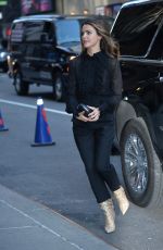 KERI RUSSELL Arrives at Late Show with Stephen Colbert in New york 03/26/2019