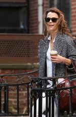 KERI RUSSELL Leaves Her Apartment in New York 03/23/2019