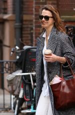 KERI RUSSELL Leaves Her Apartment in New York 03/23/2019