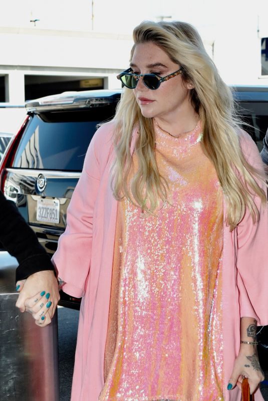 KESHA SEBERT at LAX Airport in Los Angeles 03/29/2019