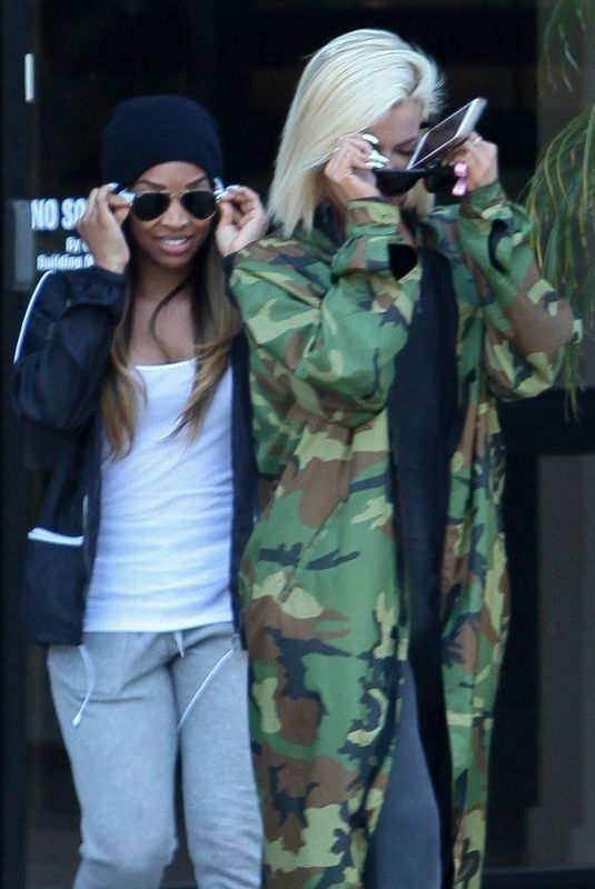 KHLOE KARDASHIAN and MALIKA HAQQ Out in Calabasas 03/24/2019