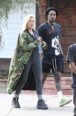 KHLOE KARDASHIAN at Sunday Service at Kanye West