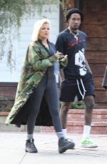 KHLOE KARDASHIAN at Sunday Service at Kanye West