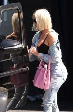 KHLOE KARDASHIAN in Ripped Jeans Out in Los Angeles 03/29/2019