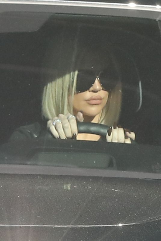 KHLOE KARDASHIAN Leaves a Studio in Rolls Royce Phantom 03/08/2019