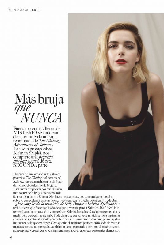 KIERNAN SHIPKA in Vogue Magazine, Latina American April 2019
