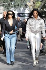 KIM and KOURTNEY KARDASHIAN Out in Calabasas 03/20/2019