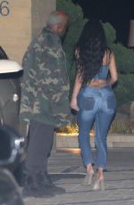 KIM KARDASHIAN in Denims at Nobu in Malibu 02/27/2019