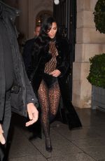 KIM KARDASHIAN Leaves Her Hotel in Paris 03/06/2019
