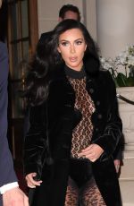 KIM KARDASHIAN Leaves Her Hotel in Paris 03/06/2019