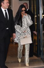 KIM KARDASHIAN Leaves Hermes Store in Paris 03/25/2019