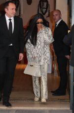 KIM KARDASHIAN Leaves Hermes Store in Paris 03/25/2019