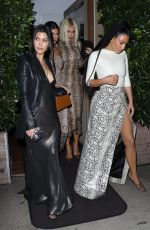 KIM, KOURTNEY and KHLOE KARDASHIAN and KYLIE JENNER at Giorgio Baldi in Santa Monica 03/12/2019