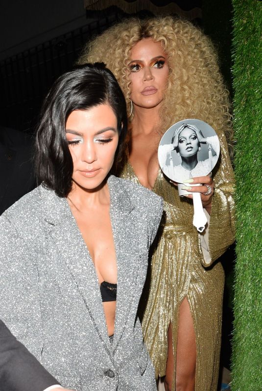KOURTNEY and KHLOE KARDASHIAN at Warwick Nightclub in Hollywood 03/27/2019