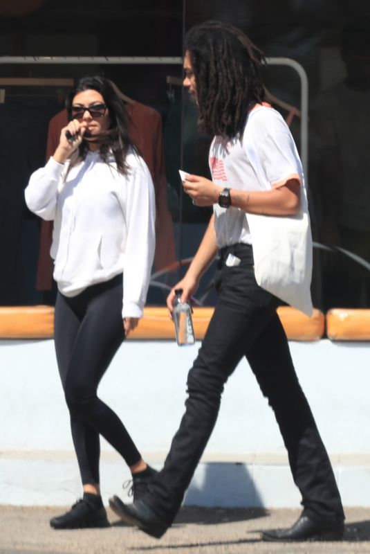 KOURTNEY KARDASHIAN and Luka Sabbat Out Shopping in West Hollywood 03/30/2019