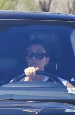 KOURTNEY KARDASHIAN Arrives at Kanye