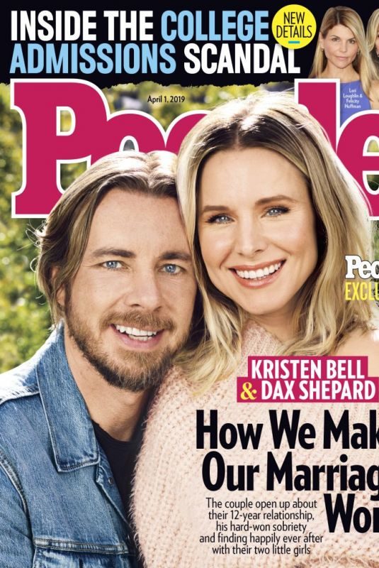 KRISTEN BELL and Dax Shepard in People Magazine, April 2019