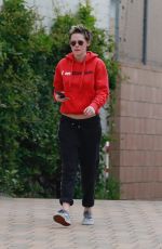 KRISTEN STEWART Arrives at a Spa in Los Angeles 03/11/2019