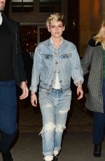 KRISTEN STEWART in Ripped Jeans Leaves Louis Vuitton Party in Paris 03/05/2019