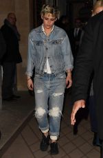 KRISTEN STEWART in Ripped Jeans Leaves Louis Vuitton Party in Paris 03/05/2019