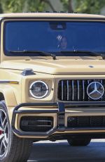 KYLIE JENNER Driving Her Mercedes-benz AMG G63 Out in Los Angeles 03/13/2019