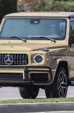 KYLIE JENNER Driving Her Mercedes-benz AMG G63 Out in Los Angeles 03/13/2019