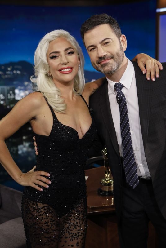 LADY GAGA at Jimmy Kimmel Live in Hollywood 02/27/2019