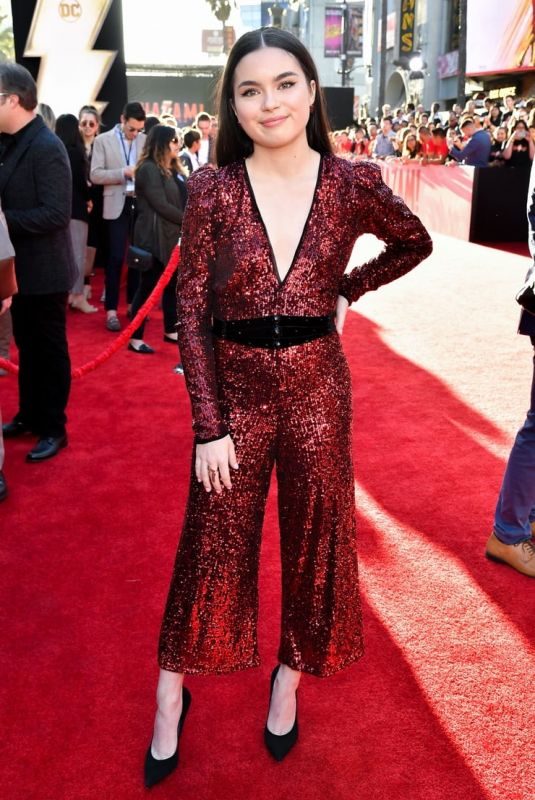 LANDRY BENDER at Shazam!’ Premeire in Hollywood 03/28/2019