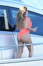 LARSA PIPPEN in Swimsuit at a Boat in Miami 02/28/2019