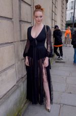 LARSEN THOMPSON Out at Paris Fashion Week 03/02/2019