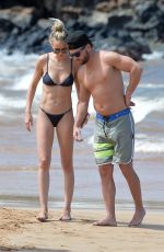 LAUREN BUSHELL in Bikini on the Beach in Maui 03/18/2019