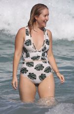 LAUREN HUNTRISS in Swimsuit at a Beach in Sydney 03/04/2019