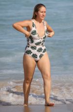 LAUREN HUNTRISS in Swimsuit at a Beach in Sydney 03/04/2019
