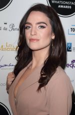 LAUREN SAMUELS at Whatsonstage Awards 2019 in London 03/03/2019