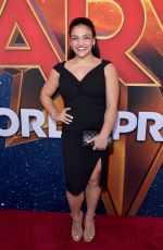 LAURIE HERNANDEZ at Captain Marvel Premiere in Hollywood 03/04/2019