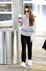 LEA MICHELE and Zandy Reich at LAX Airport in Los Angeles 03/24/2019