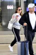 LEA MICHELE and Zandy Reich at LAX Airport in Los Angeles 03/24/2019