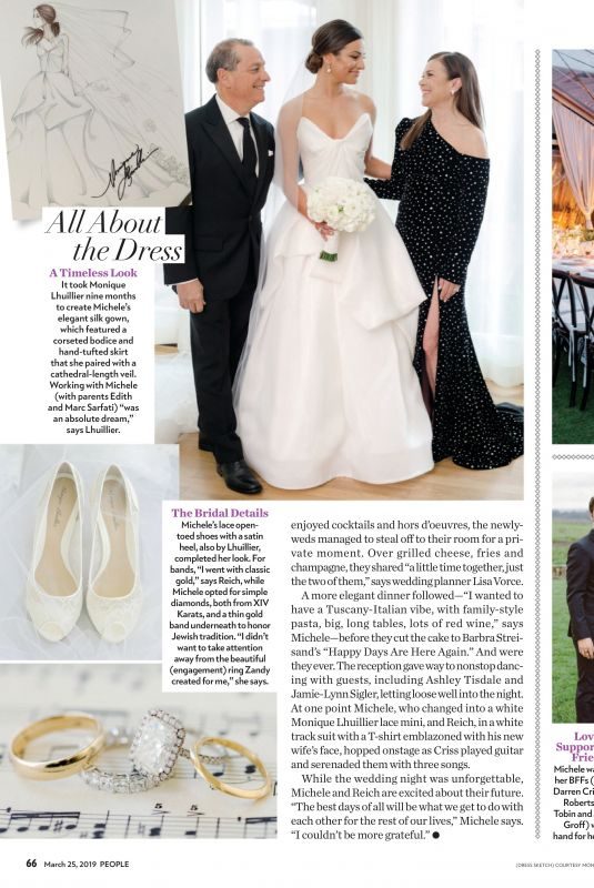 LEA MICHELE – Wedding Pictures in People Magazine, March 2019