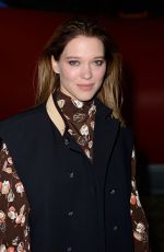 LEA SEYDOUX at Louis Vuitton at Paris Fashion Week 03/05/2019