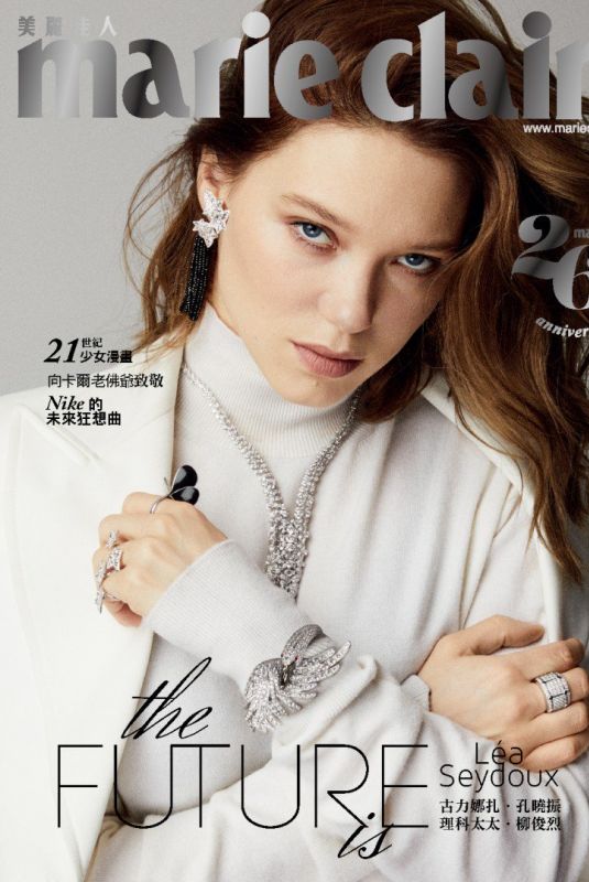 LEA SEYDOUX in Marie Claire Magazine, Taiwan March 2019