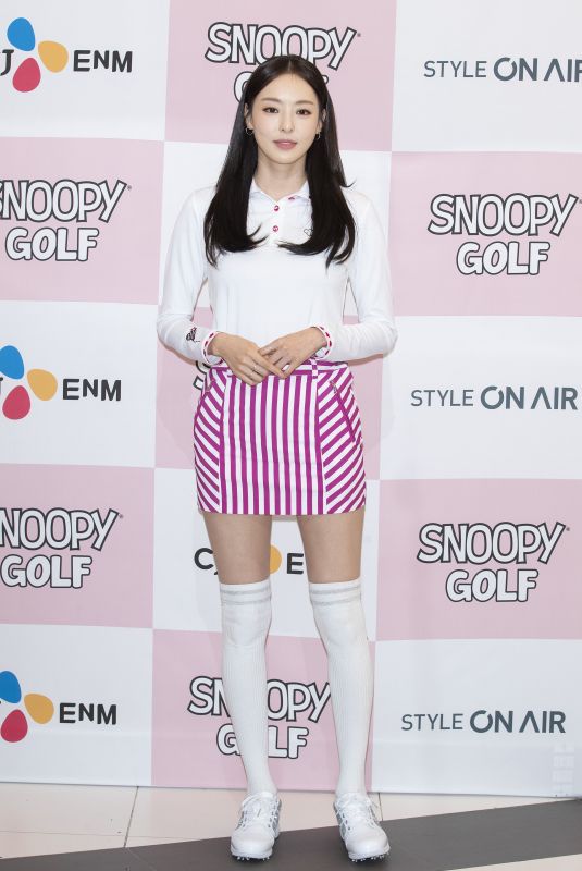 LEE DA-HEE at Snoopy Golf Wear Photocall in Seoul 02/28/2019